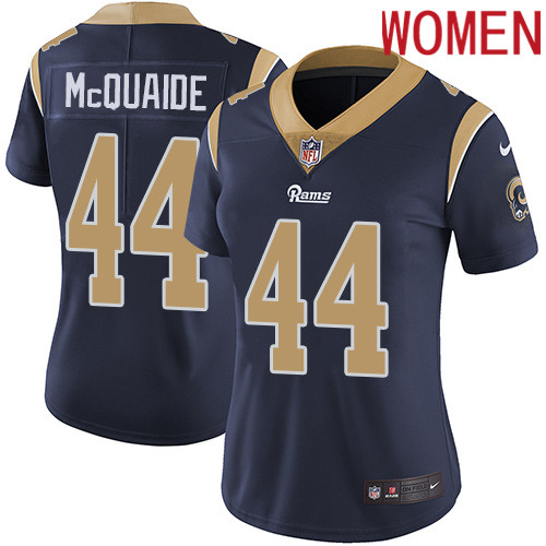 2019 Women Los Angeles Rams #44 McQuaide dark blue Nike Vapor Untouchable Limited NFL Jersey